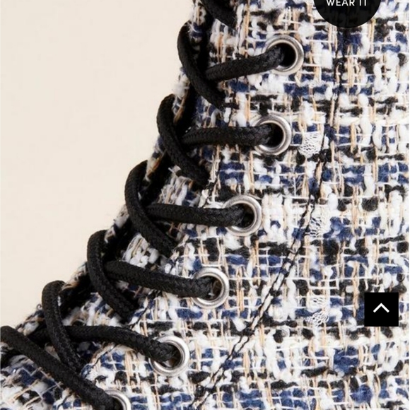 NWT Torrid Boucle Combat Boots - Picture 5 of 16